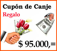 CUPON DE CANJE REGALO POR $ 95.000.=
Este sistema le permite enviar de Regalo un Prepago a quien usted desee PARA SER CANJEADO EN NUESTRAS TIENDAS
Av. Providencia 2237 Locales 021 y 022 Tel. 2341793  o 2326052, Santiago de Chile
 
IMPORTANTE: Por favor pida a la destinataria de este regalo cupn de canje, que avise la fecha y horario en que se acercar a nuestra tienda a canjear y que se presente con la debida identificacin.
 
PRODUCTOS DISPONIBLES: 
Arreglos florales naturales y secos
Ordenes florales para terceros destinatarios
Centros de mesa y arreglos florales artificiales
Plantas segn disponibilidad
Esponja floral
Papel de arroz
Rafia
Hojas de Ltex decorativas
Floreros y bases diversas
Flores Secas y 
Flores frescas
Peluches y bombones
Bonsis
Inciensos
Maceteros
Pilas de agua pequeas
Artículos decorativos
Globos
Potpurrí
Etc.
Consulte por otros productos disponibles